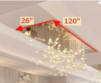Đèn thông tầng nghệ thuật PL081 kích thước: 3050 x 660x H1000mm gồm:  Mâm inox gương vàng 8K , Ống trúc 081TT (D30xH300) tích hợp led 1,5W, điện áp 110V  : 180 Cái