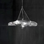 Đèn thả đơn PL090 sứa thủy tinh trắng trong D200mm, đui bóng G4. dây 1500 KT(mm): D200