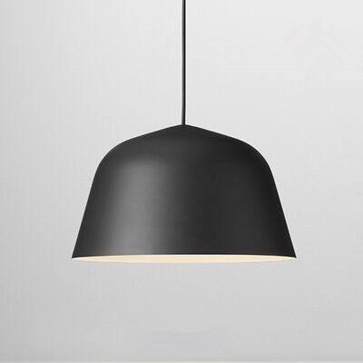 Thả đơn chao tròn đen, E27x01, mã TH242, KT (mm): D400