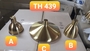 Thả đơn chao kín mạ đồng, E27x01, mã TH439 A, KT (mm): D150x150