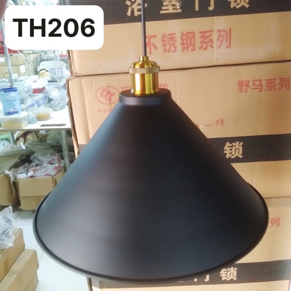 Thả đơn chao đĩa sâu đen lòng vàng, E27x01, mã TH206, KT (mm): D370x180