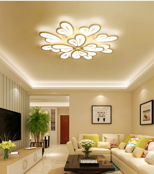Đèn led mâm DM047_08_04 cánh trắng