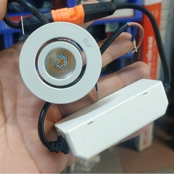 Đèn Sport lihgt âm trần ELV, ELV-CEJ2040_V, công suất 3W, ánh sáng vàng, LK(mm): 38, KT(mm): D46*H22