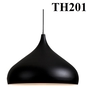 Thả đơn chao giọt nước đen lòng trắng, E27x01, mã TH201, KT (mm): D320