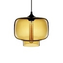 Đèn thả thủy tinh đỏ TH057, E27 x 1, KT(mm): 250 x 200