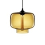 Đèn thả thủy tinh đỏ TH057, E27 x 1, KT(mm): 250 x 200