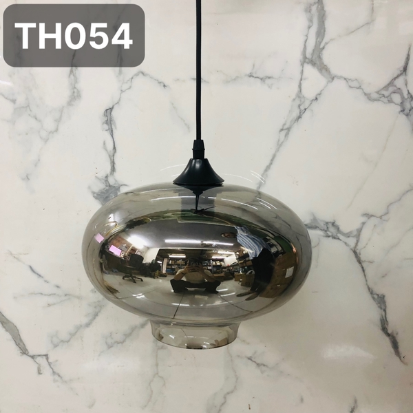 Đèn thả thủy tinh khói TH054 , E27 x 1 , KT(mm) : 280 x 200