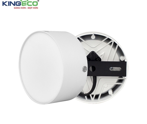 Đèn led ống bơ King led EC-OBK-12SS, công suất 12W, vỏ trắng, ánh sáng trung tính, KT(mm): D105 x H42