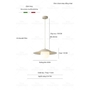 Thả chao sắt 555TH chao trắng chụp trắng đui E14 KT(mm): D400 x H130
