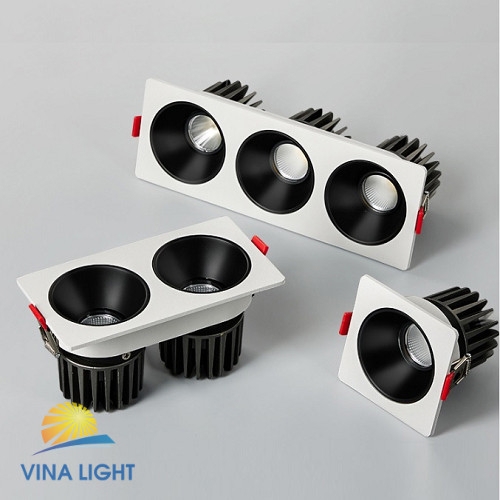 ĐÈN DOWNLIGHT VUÔNG DLR04 12W Chipled: Philips. Kích thước: 168*88*H70mm. Lỗ khoét: 155*75mm. CRI>90