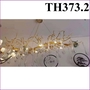 Đèn pha lê Serip TH373.2 thân màu vàng, quả pha lê màu trắng, G9, KT(mm): L1200