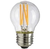 Bóng đèn G45 led hoa, thủy tinh trắng, đui E27, ánh sáng vàng