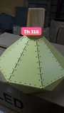Thả đơn chao lọt sáng vàng, E27x01, mã TH318, KT (mm):
