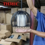 Đèn thả rọ sắt thân đen, đui E27x1(chưa bóng)_TH381C Kích thước: 230x160mm