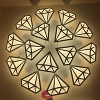 Đèn led mâm DM009/10 +5 (1272 /10+5), 3 chế độ ánh sáng và điều khiển xa , KT(mm) : 800x800x110