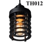 Đèn thả rọ sắt thân đen, đui E27x1(chưa bóng)_TH012 Kích thước: 100x200mm