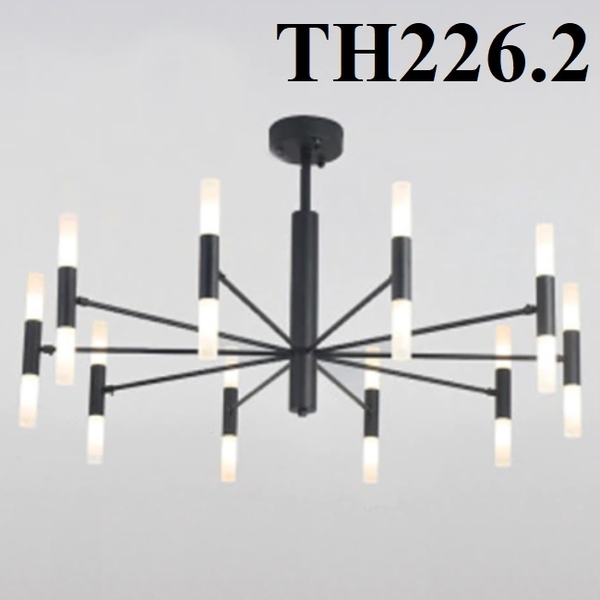 Đèn chùm hợp kim đen 20 bóng TH226, G4 x 20, KT(mm): 680 x 650