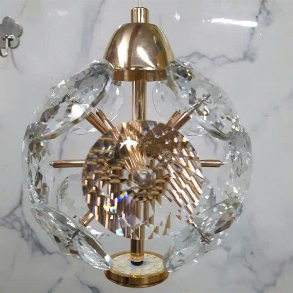 Bộ đèn chùm thông tầng bông tuyết pha lê mâm elip inox gương trắng 8K, 68 đèn tích hợp led thả tự do TH540. E2400*1200*H1500mm