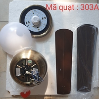 Quạt đèn YJ303 đường kính 52 inch 1320 mm, 5 bóng đèn