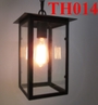 Đèn thả hình hộp thân đen, đui E27x1(chưa bóng)_TH014 Kích thước: 260x260x300mm