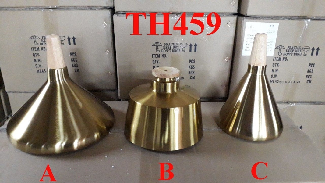 Thả đơn chao kín mạ đồng, E27x01, mã TH459 A, KT (mm): D280x300