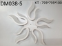 Đèn led mâm DM038_5 cánh trắng , KT(mm ) : 795x795x100