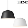 Thả đơn chao tròn trắng, E27x01, mã TH242, KT (mm): D250