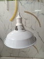 Đèn thả chao sắt trắng chụp đui sắt màu trắng E27x1(chưa bóng)_TH066 Kích thước: D280mm