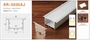 Đèn led khung nhôm, công suất: 24W/m, ánh sáng vàng, KT(mm): 2950x65x35