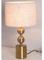 Đèn bàn chao vải , thân mạ đồng. KT(mm): 250x450