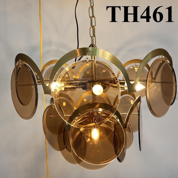 Đèn chùm pha lê TH461, 7 bóng E14x07 (chưa bóng), KT(mm) : 600x550