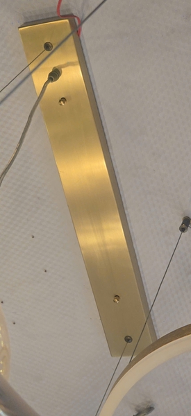 Đế inox tráng gương vàng hình chữ nhật, 4 lỗ D10 thành cao 40, KT(mm): L450 x W80