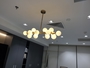 Đèn thả Nordic thả dây thân mạ đồng chao thủy tinh đục đui G4x16(chưa bóng)_TH186