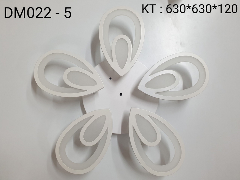 Đèn led mâm DM022_05 , 3 chế độ ánh sáng và có điều khiển từ xa , KT(mm) :630x630x120